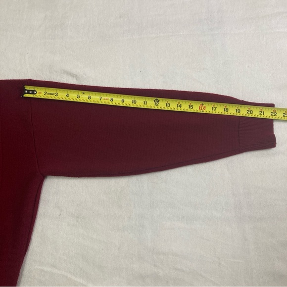Vtg Norm Thompson Sweater Knit Grandpa Mens L Maroon Red Wool Blend  Y2K Retro - Picture 10 of 16